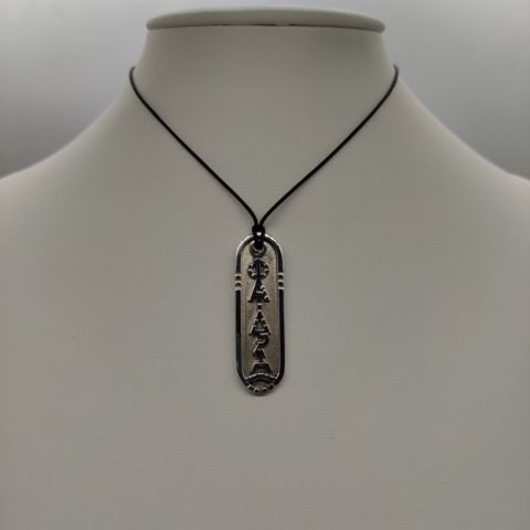 Pendant Silver Egyptian cartouche with your name