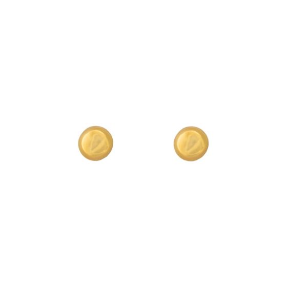 Earrings Gold round ball
